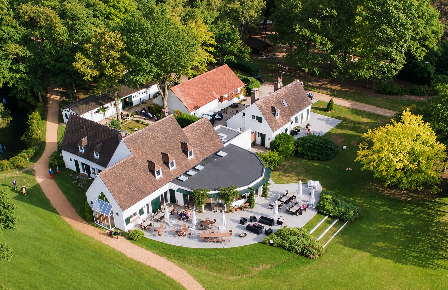Le clubhouse vu du ciel